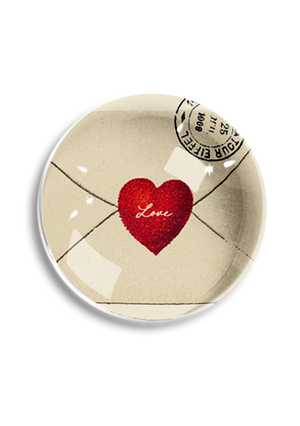 Love Envelope Crystal Dome Paperweight