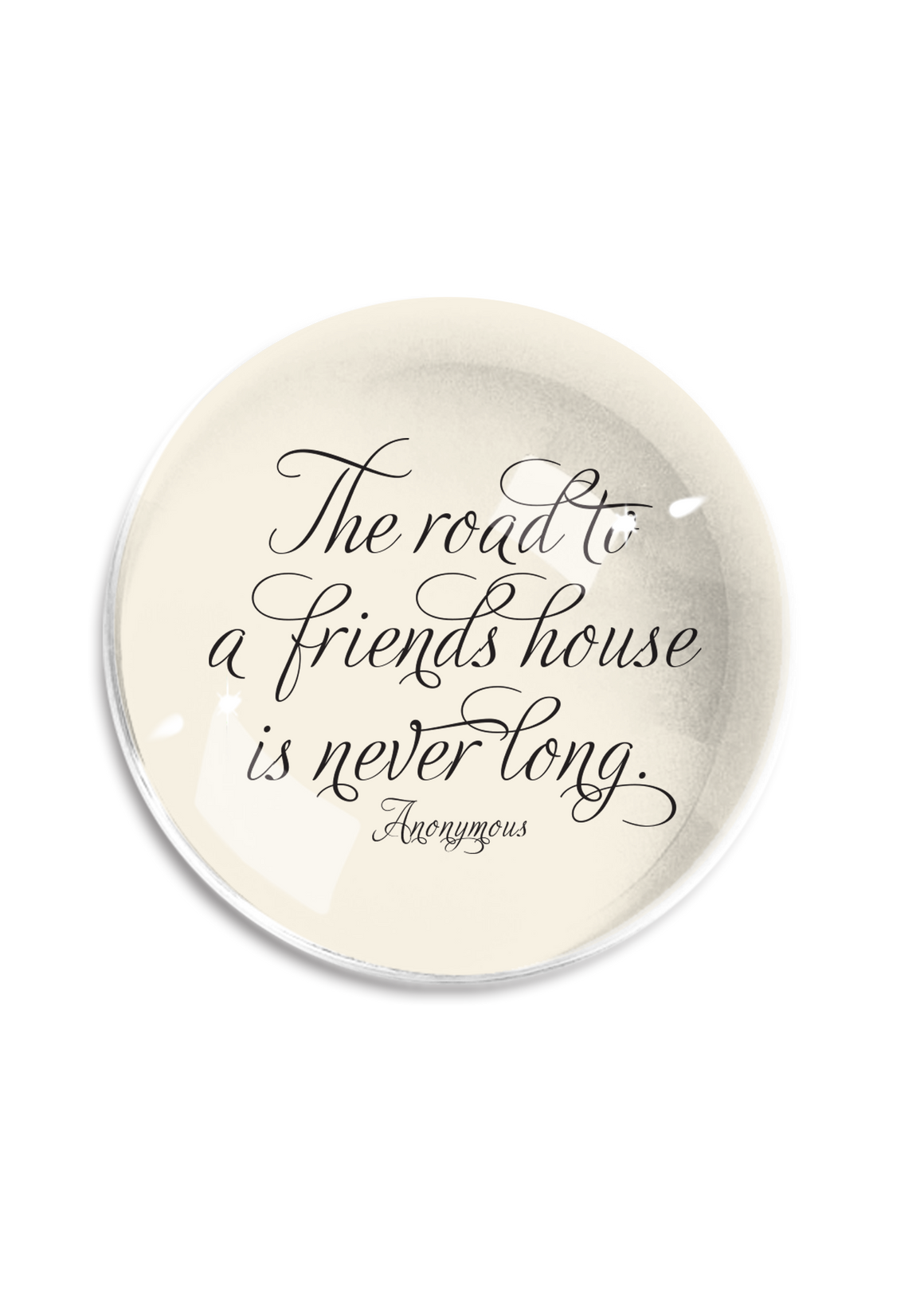 Bensgarden.com | The Road To A Friend's House Crystal Dome Paperweight - Ben's Garden. Made in New York City.