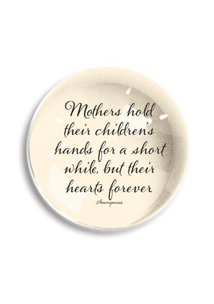 Mothers Hold Their Children's Hands Crystal Dome Paperweight - Ben's Garden