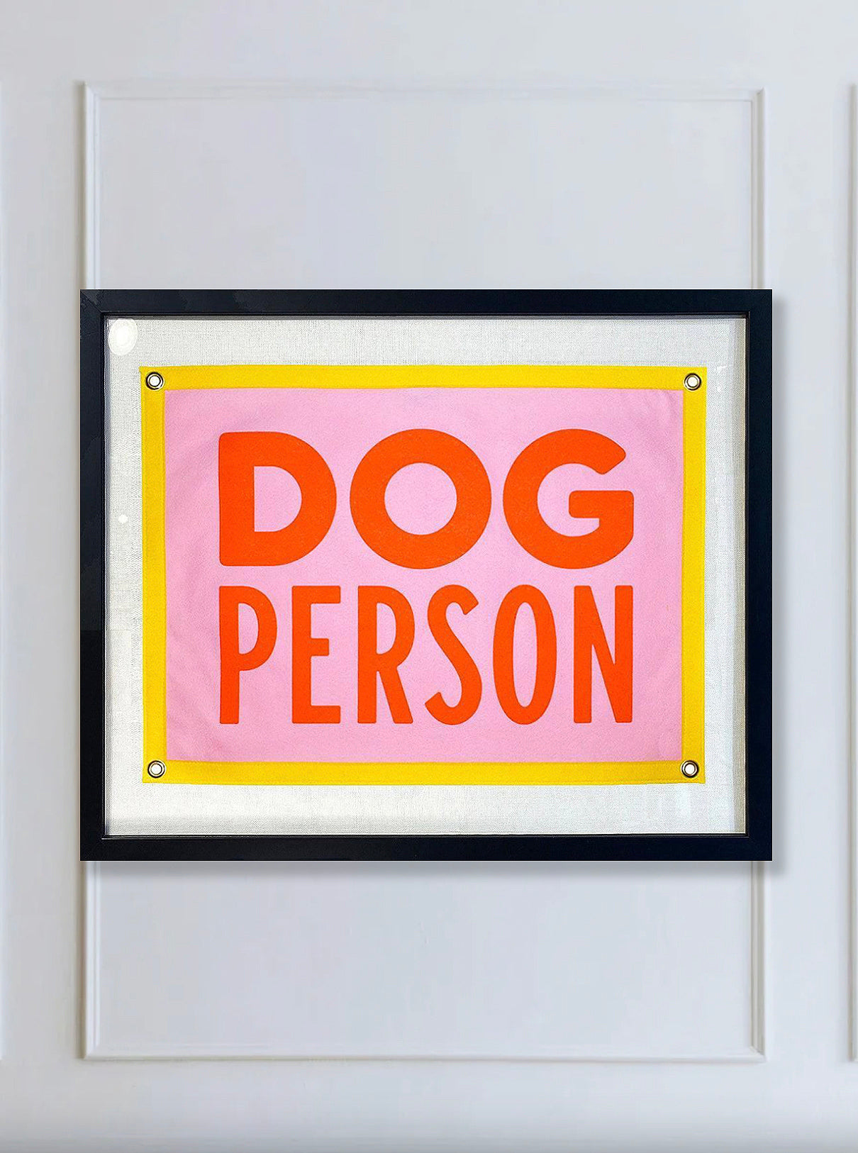 Dog Person Cut-And-Sewn Wool Felt Pennant Flag