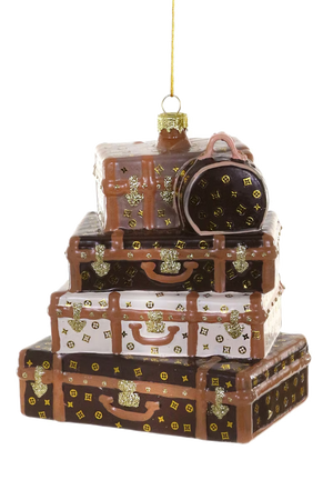 Fancy LV Luggage Luxury Christmas Ornament