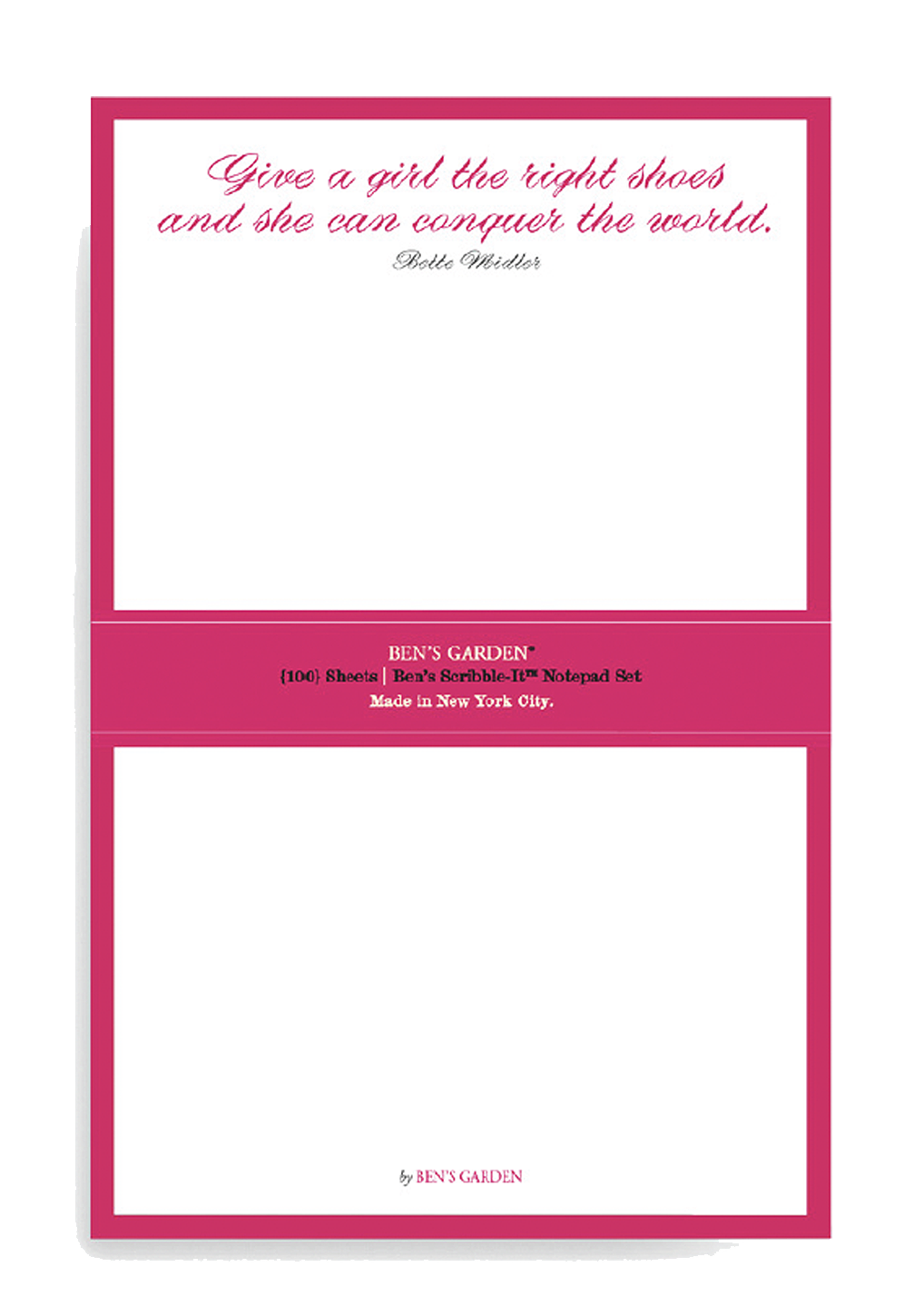 Give A Girl The Right Shoes Scribble Notepad Set