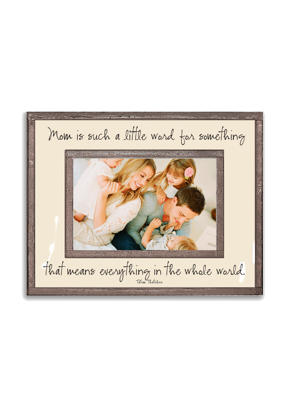 Mom Is Such A Small Word Copper & Glass Photo Frame
