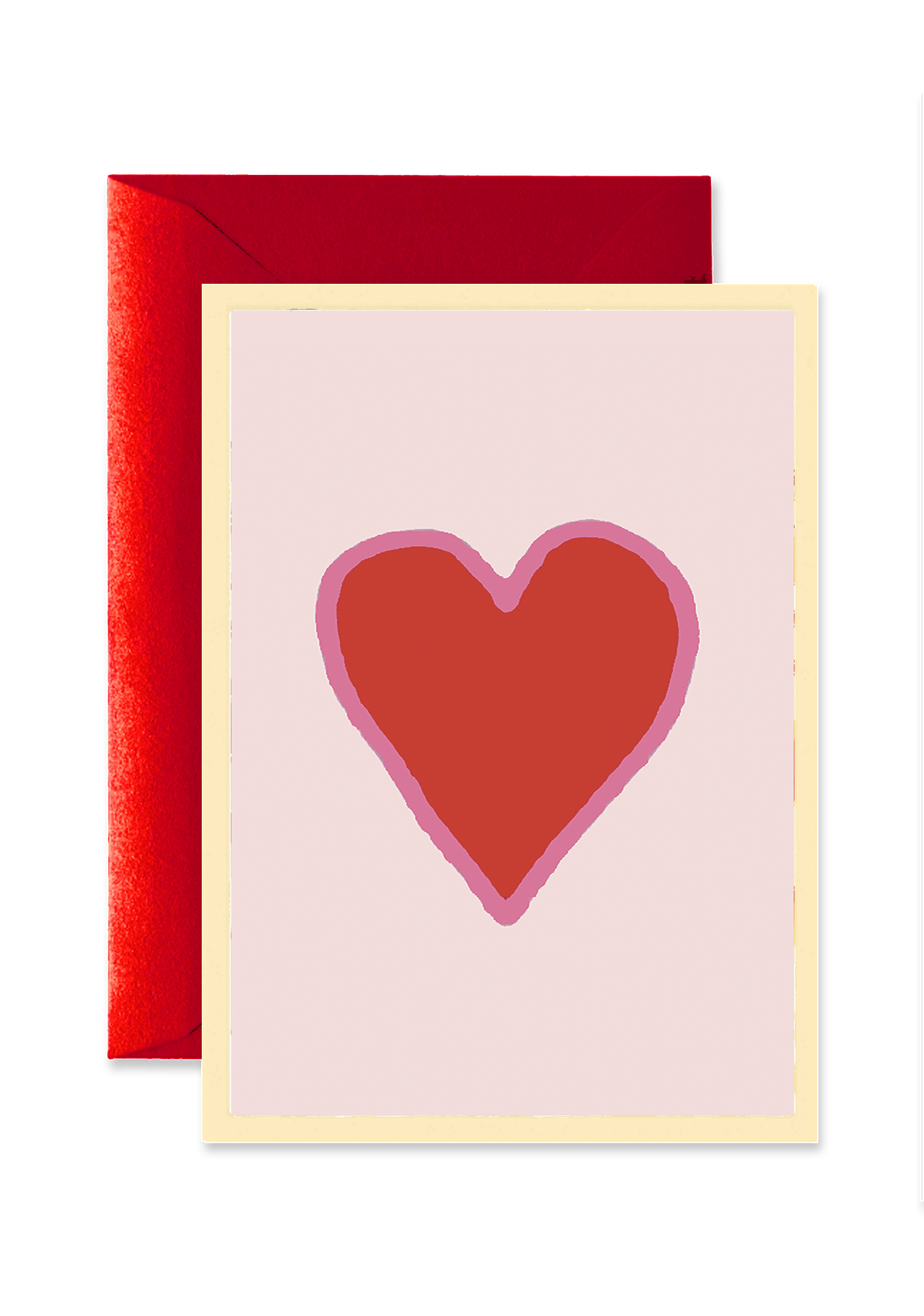 Crayon Heart Blank A7 Greeting Card
