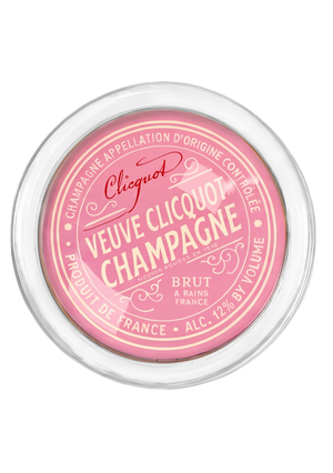 Veuve Cliciquot Champagne Rosé (Pink) 4" Round Glass Coaster