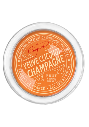 Veuve Cliciquot Champagne Brut 4" Round Glass Coaster