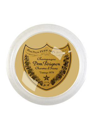 Vintage Dom Perignon Brut 4" Round Glass Coaster