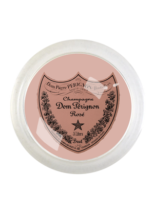 Vintage Dom Perignon Rose 4" Round Glass Coaster