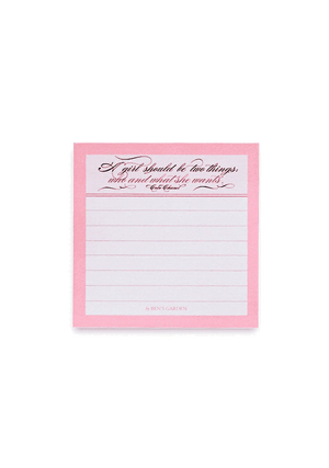 Who And What She Wants Post-it Pad