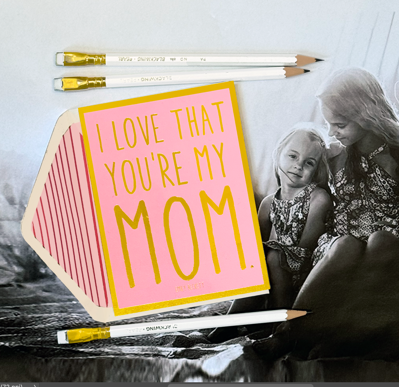 I Love That You're My Mom Greeting Card, Single Card