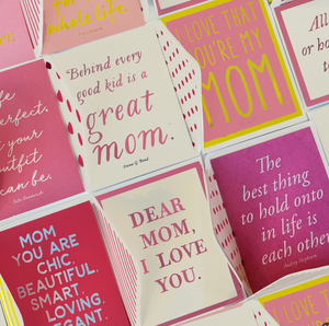 Behind Every Good Kid Is A Great Mom Greeting Card, Single Folded Card