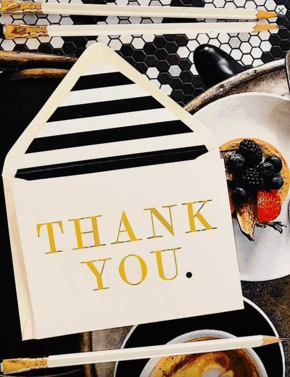 Thank You. Greeting Card, Single Folded Card