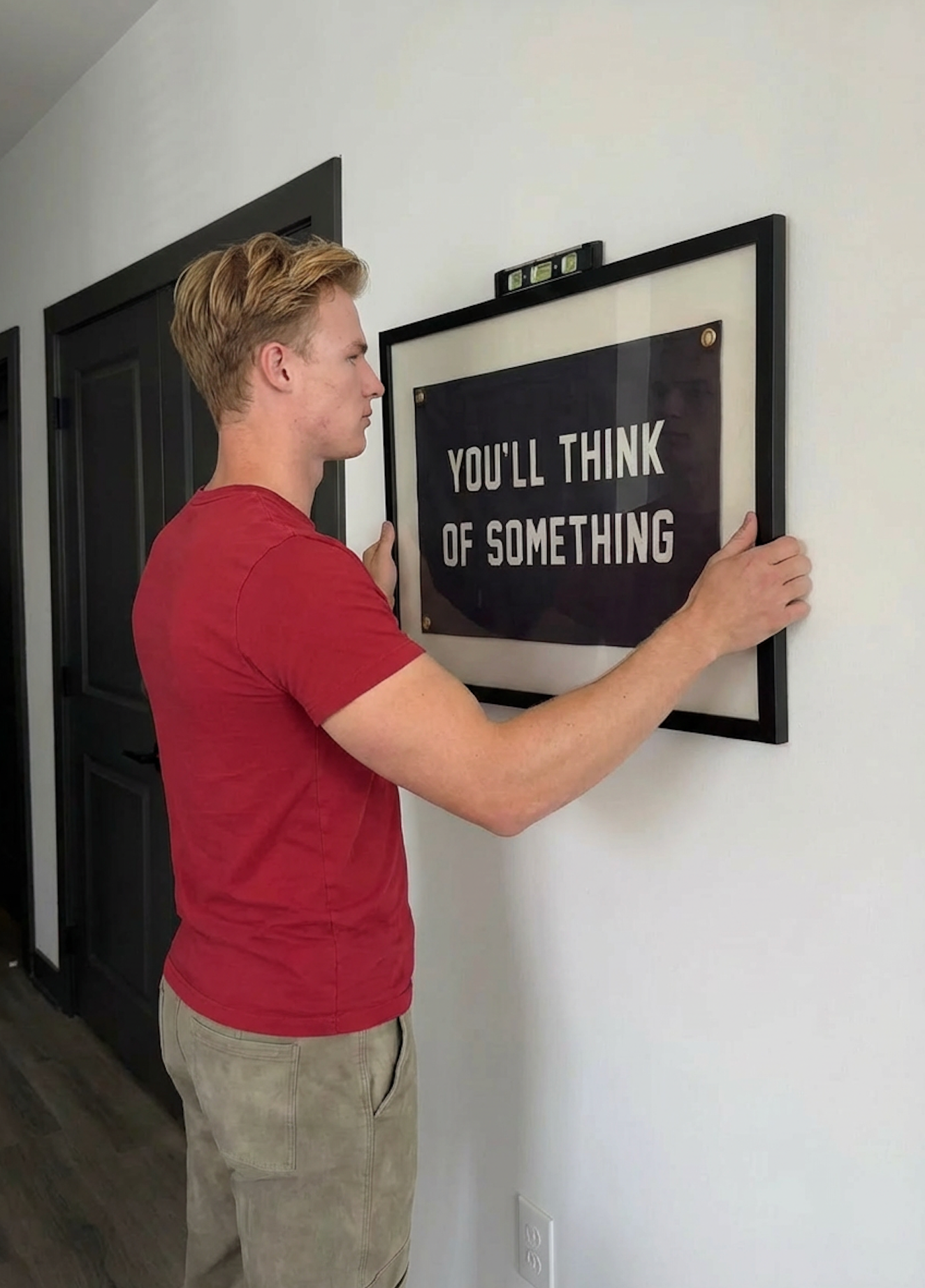 You'll Think Of Something Cut-And-Sewn Wool Felt Pennant Flag - Bensgarden.com