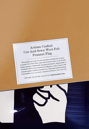 Give A Damn Anything Cut-And-Sewn Wool Felt Pennant Flag