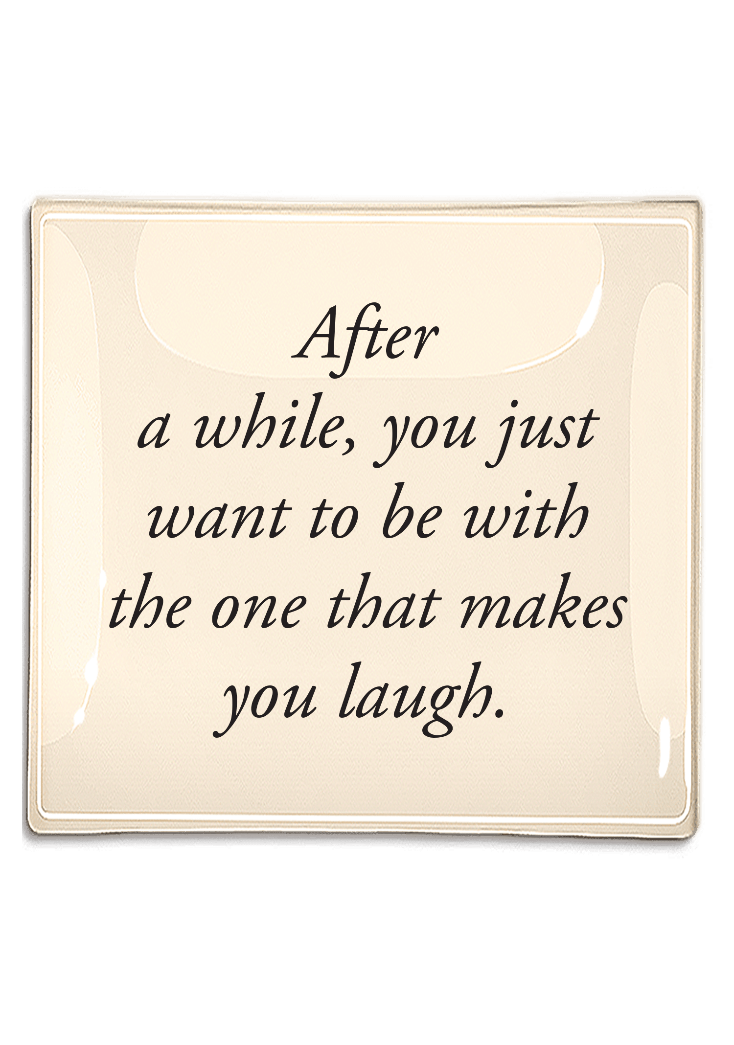 After A While Decoupage Glass Tray - Bensgarden.com