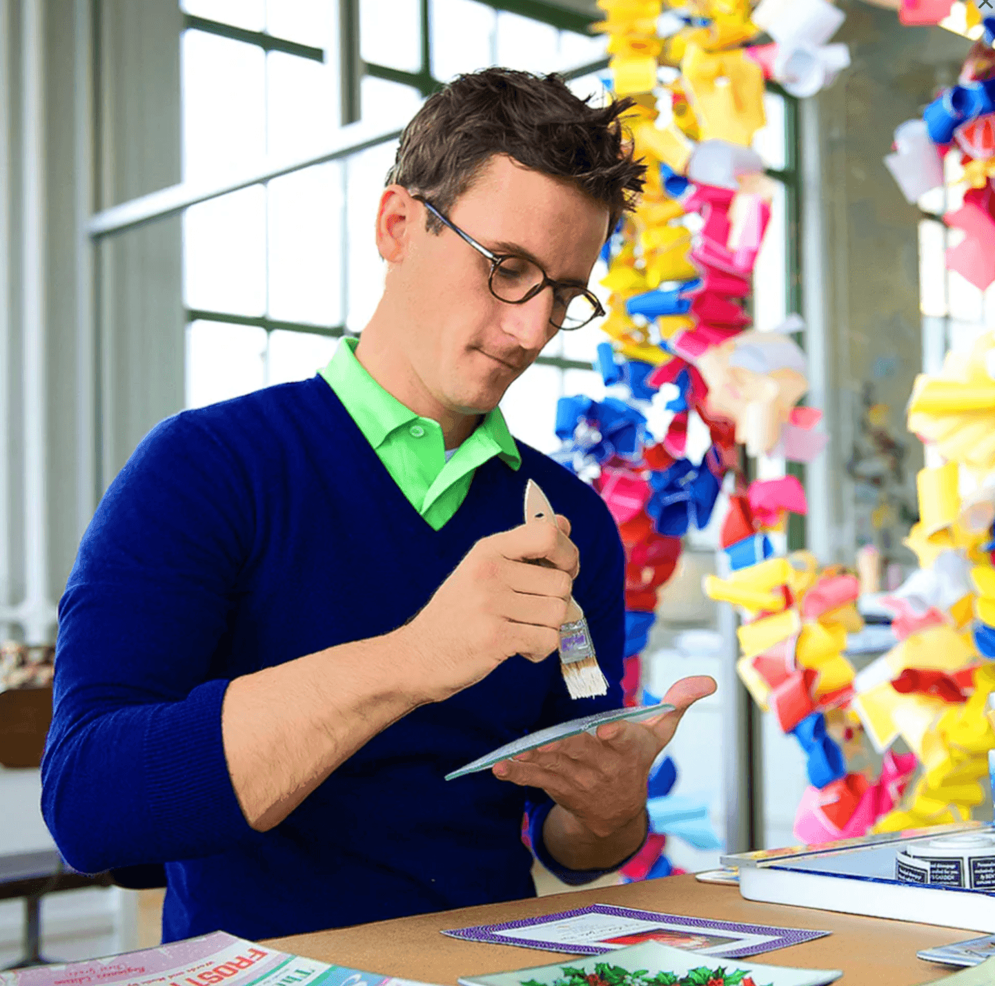 Behind Every Good Kid Is A Great Dad Decoupage Glass Tray - Bensgarden.com