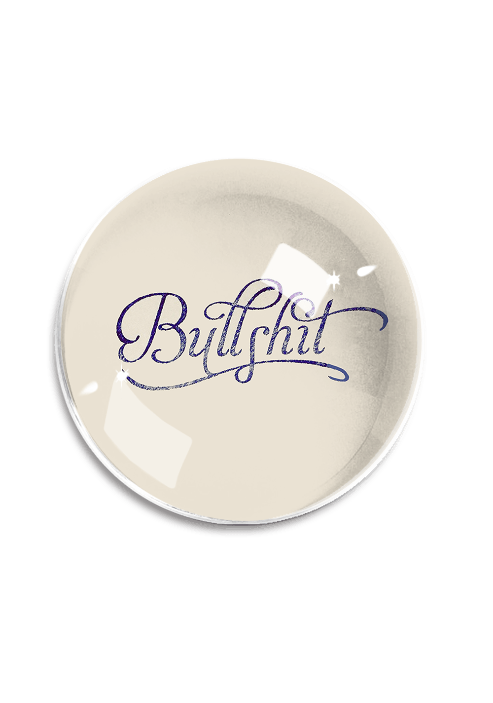 Bullshit Stamp Crystal Dome Paperweight - Bensgarden.com