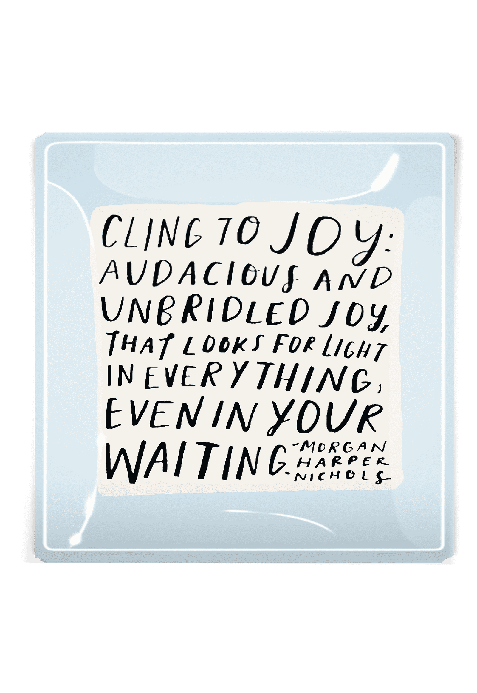 Cling To Joy Decoupage Tray