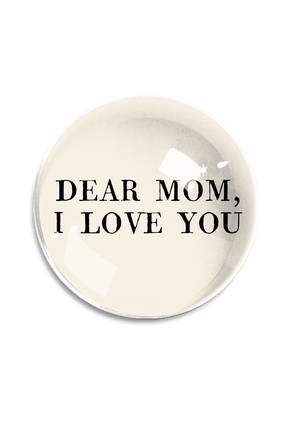 Dear Mom, I Love You Crystal Dome Paperweight - Bensgarden.com