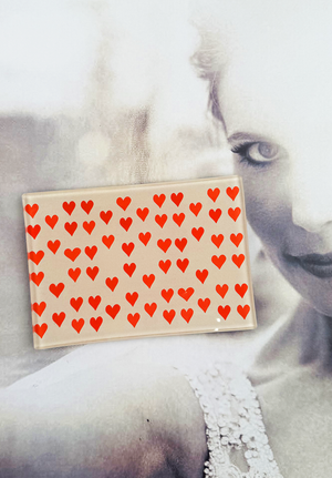 I Love You With A Thousand Hearts Decoupage Glass Tray