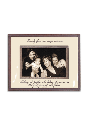 Family Faces Are Magic Mirrors Copper & Glass Photo Frame - Bensgarden.com