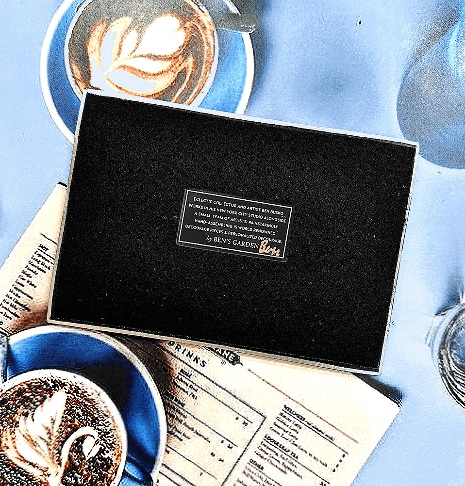 Go Confidently In The Direction Decoupage Glass Tray - Bensgarden.com