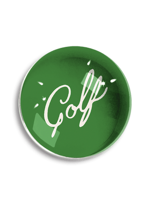 Golf Script Crystal Dome Paperweight - Bensgarden.com