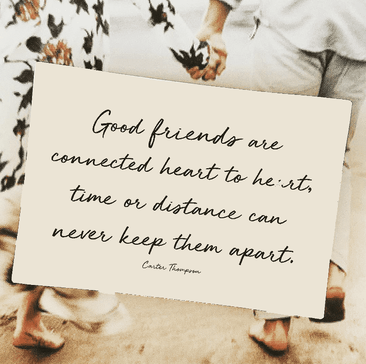 Bensgarden.com | Good Friends Are Connected Heart To Heart Decoupage Glass Tray - Ben's Garden. Made in New York City.