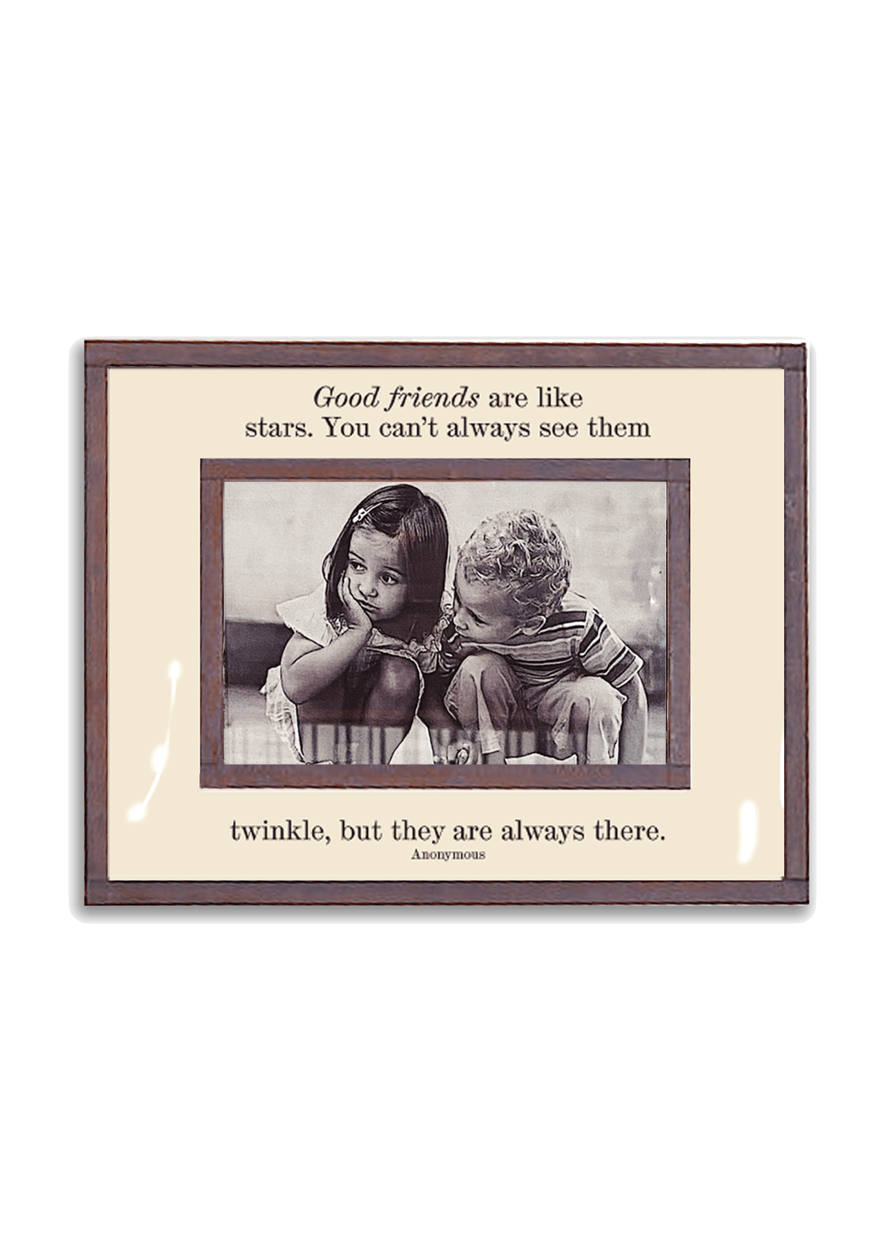 Good Friends Are Like Stars Copper & Glass Photo Frame - Bensgarden.com