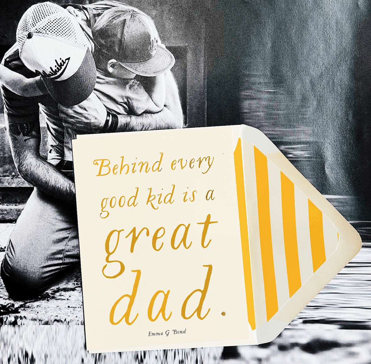 Great Dad Greeting Card, Single Folded Card - Bensgarden.com