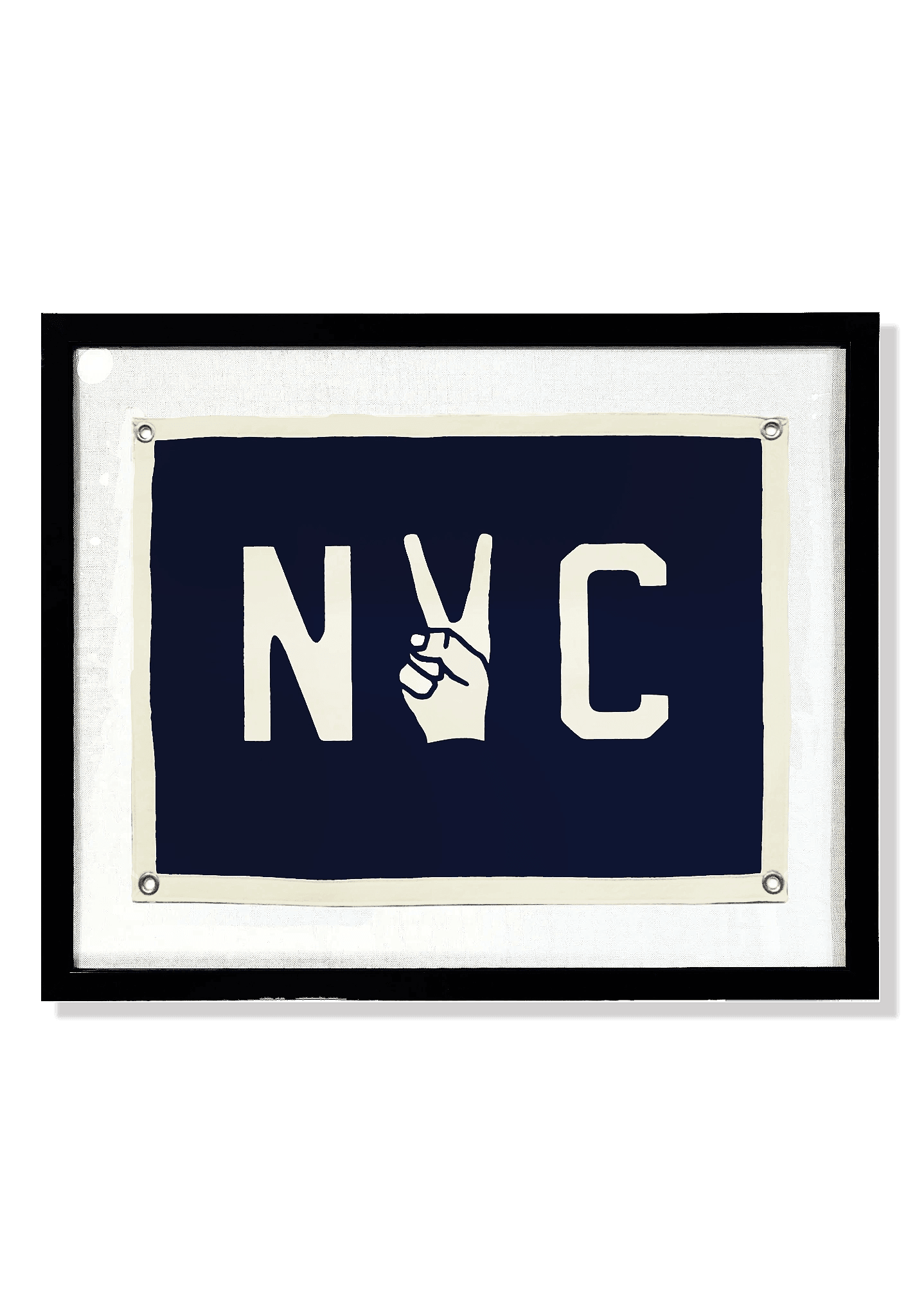 Handcrafted NYC Peace Cut-And-Sewn Wool Felt Pennant Flag - Bensgarden.com