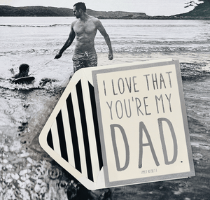 I Love That You're My Dad Greeting Card, Single Folded Card - Bensgarden.com