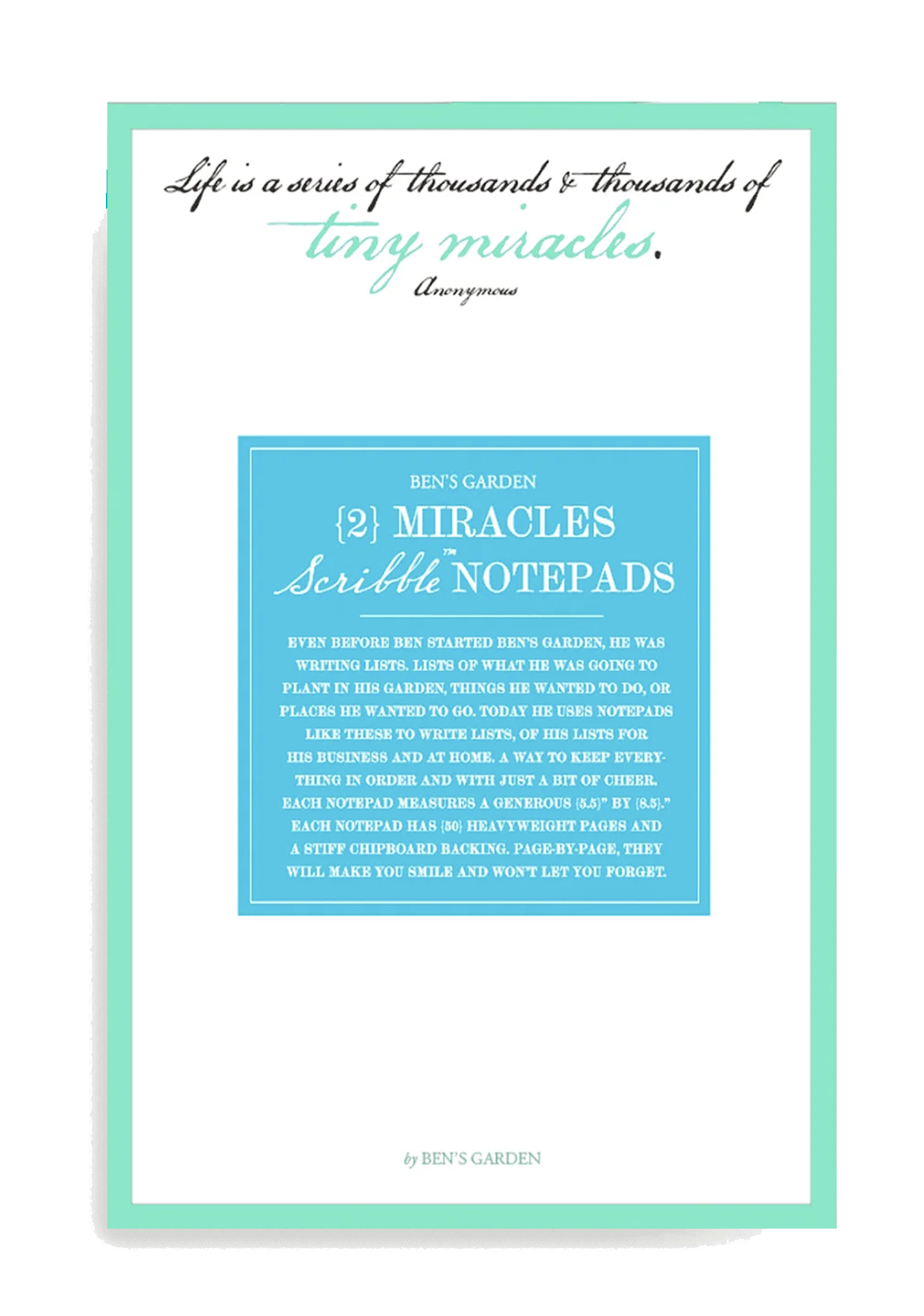 Life Is A Series Of Thousands Scribble Notepad, Set/ 2