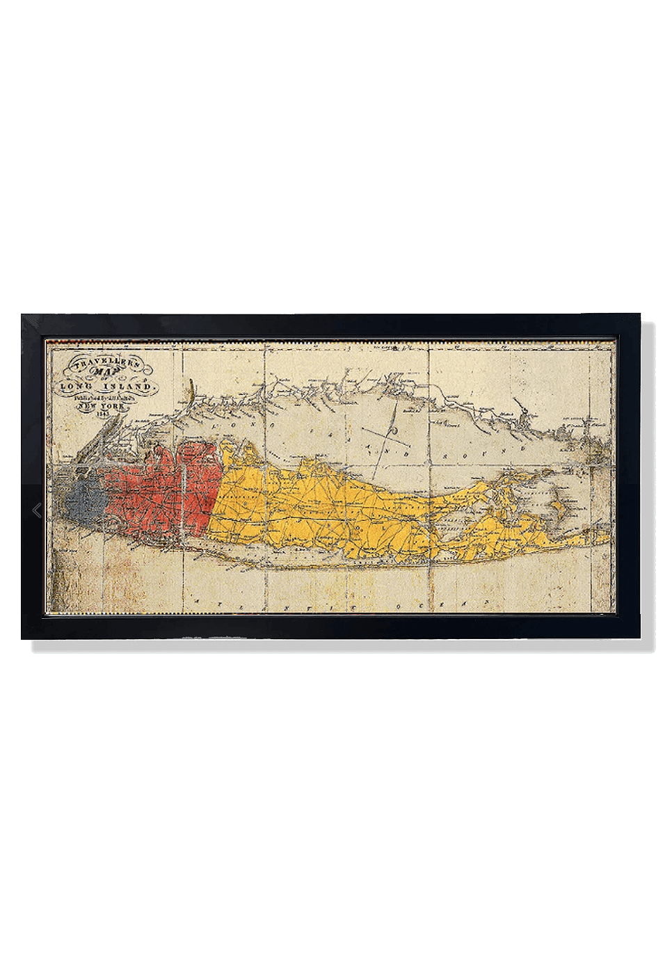 Vintage Long Island Travellers Framed Artwork