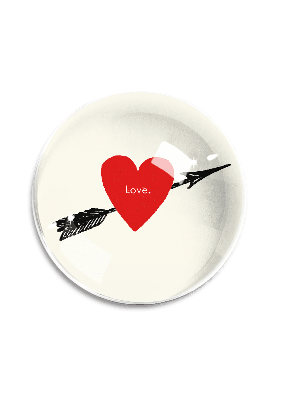 Love Always Crystal Dome Paperweight - Bensgarden.com