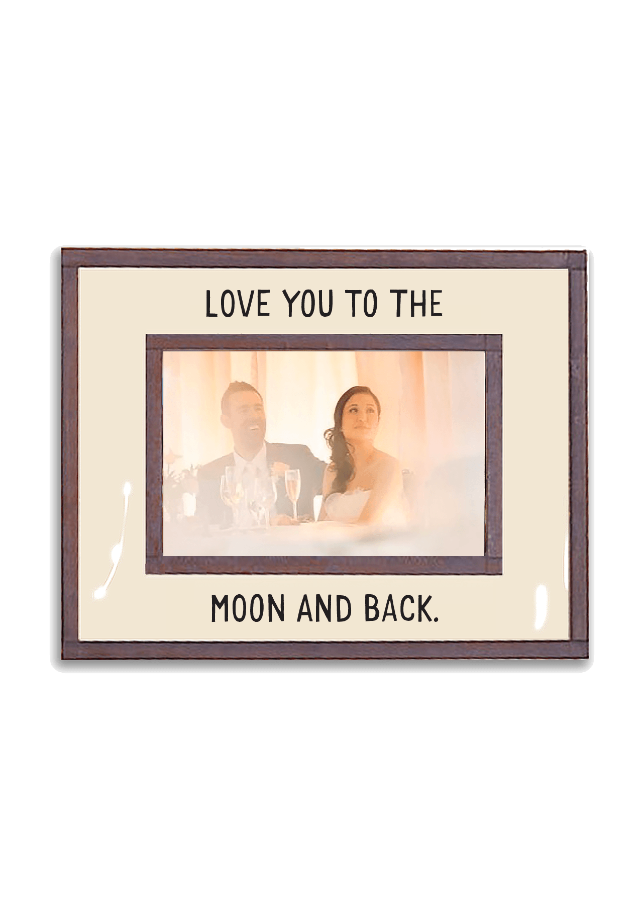 Love You To The Moon Copper & Glass Photo Frame - Bensgarden.com