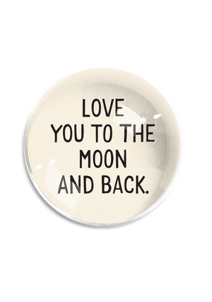 Love You To The Moon Crystal Dome Paperweight - Bensgarden.com