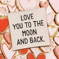 Love You To The Moon Decoupage Glass Tray - Bensgarden.com