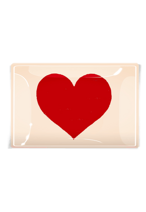 My Heart Is Full Decoupage Glass Tray