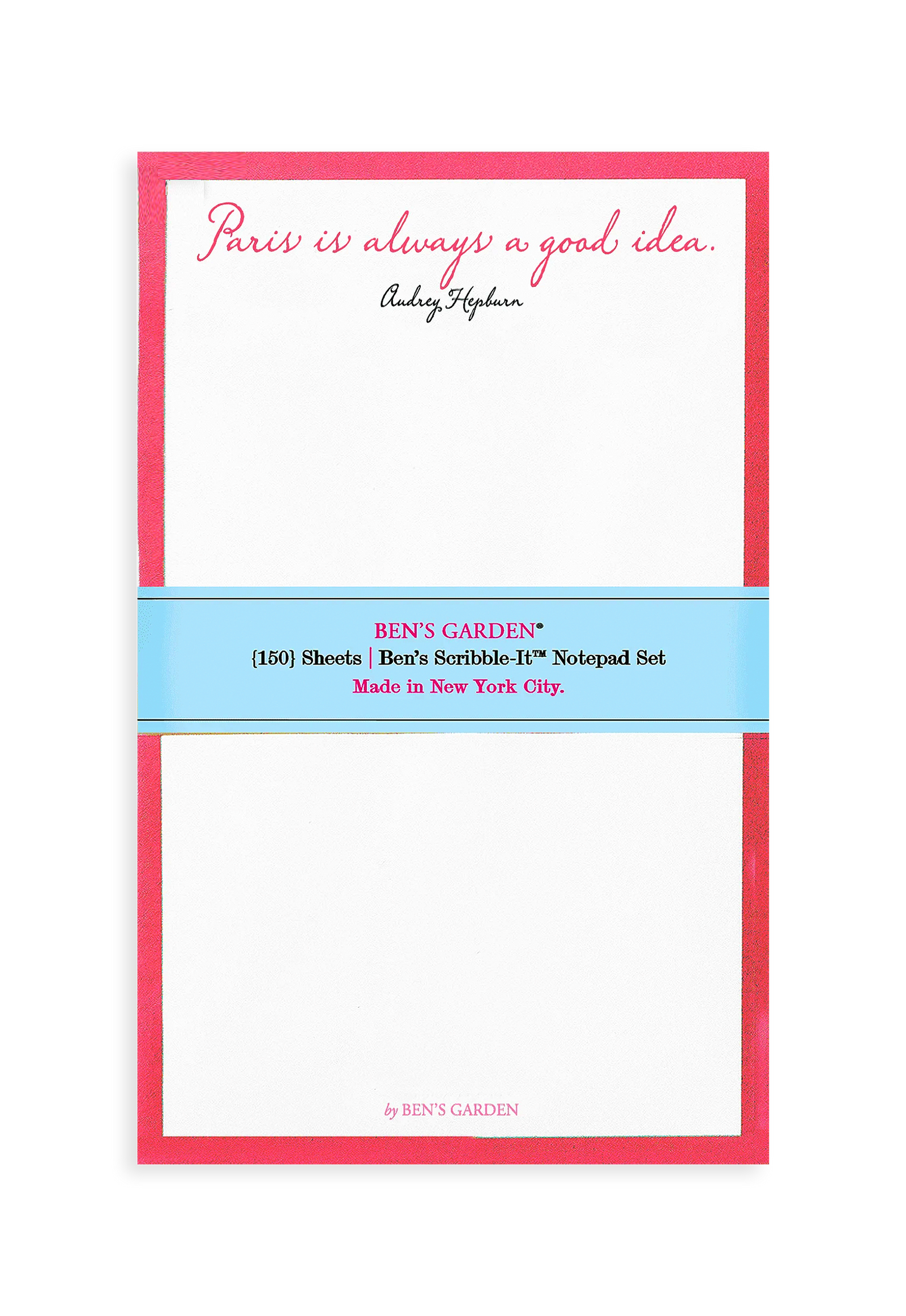 Paris Is Always A Good Idea Scribble Notepad Set/ 3