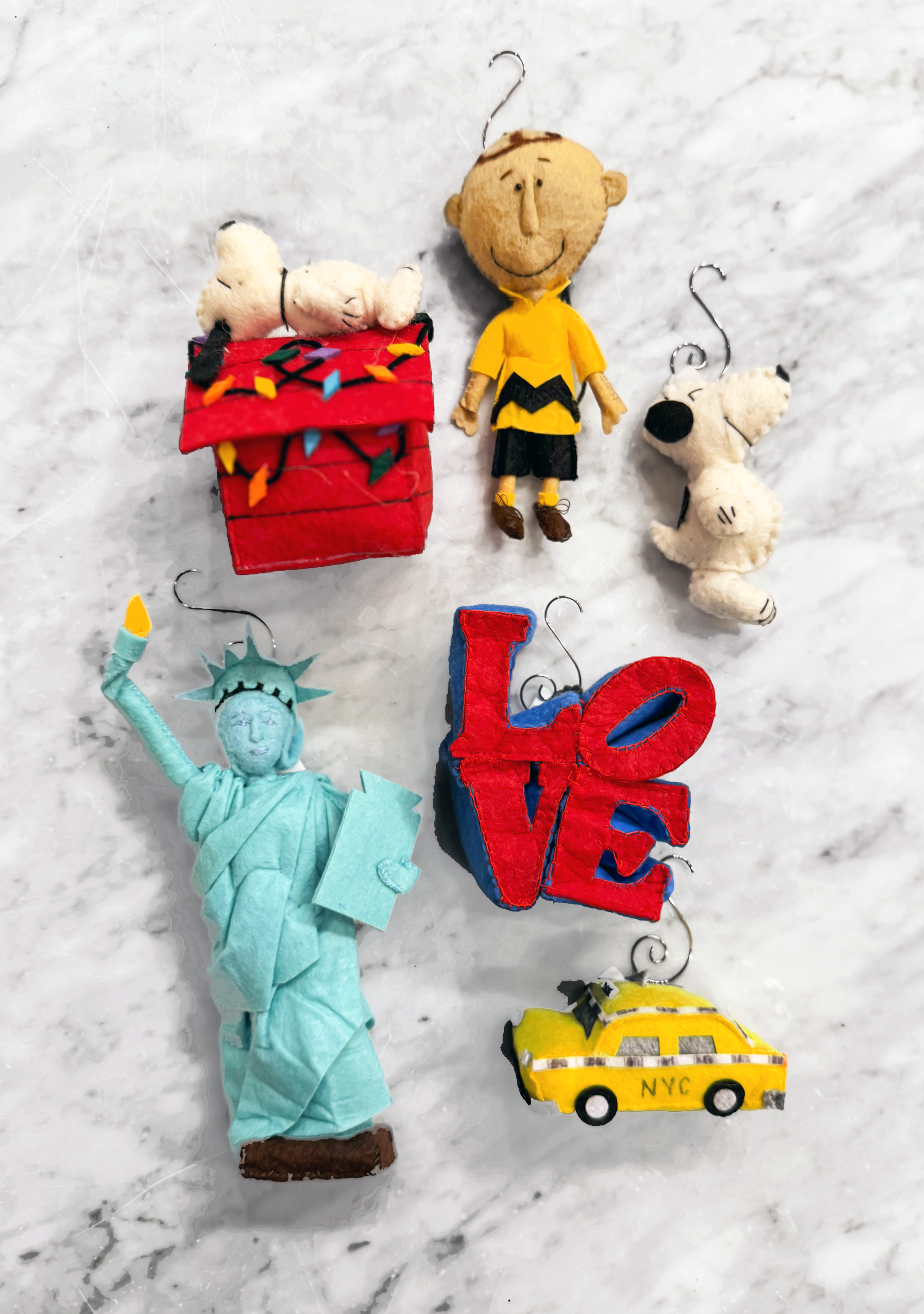 Hand-Sewn Felt Charlie Brown Ornament