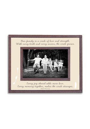 Our Family Is A Circle Copper & Glass Photo Frame - Bensgarden.com