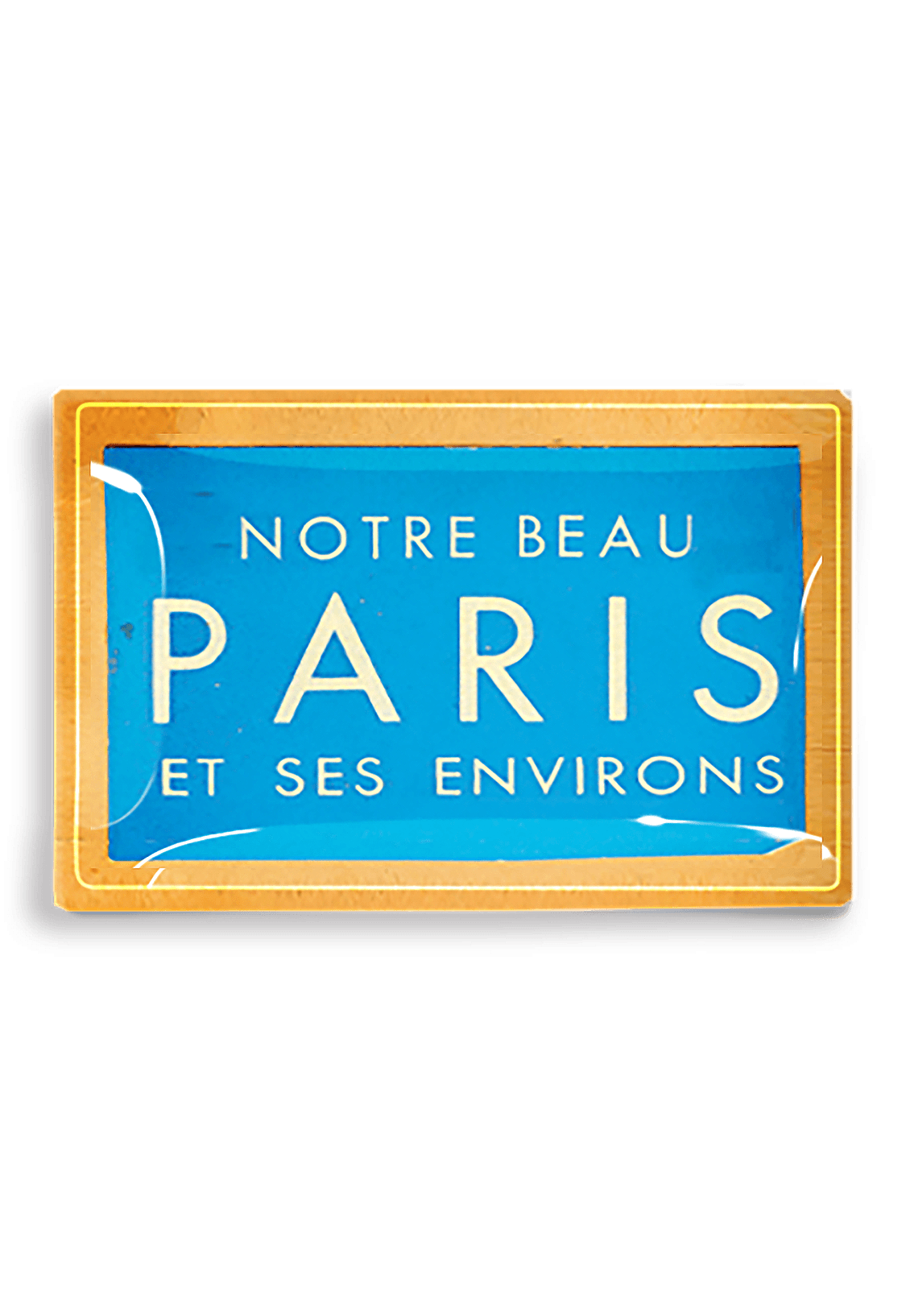 Paris Ticket Decoupage Glass Tray - Bensgarden.com