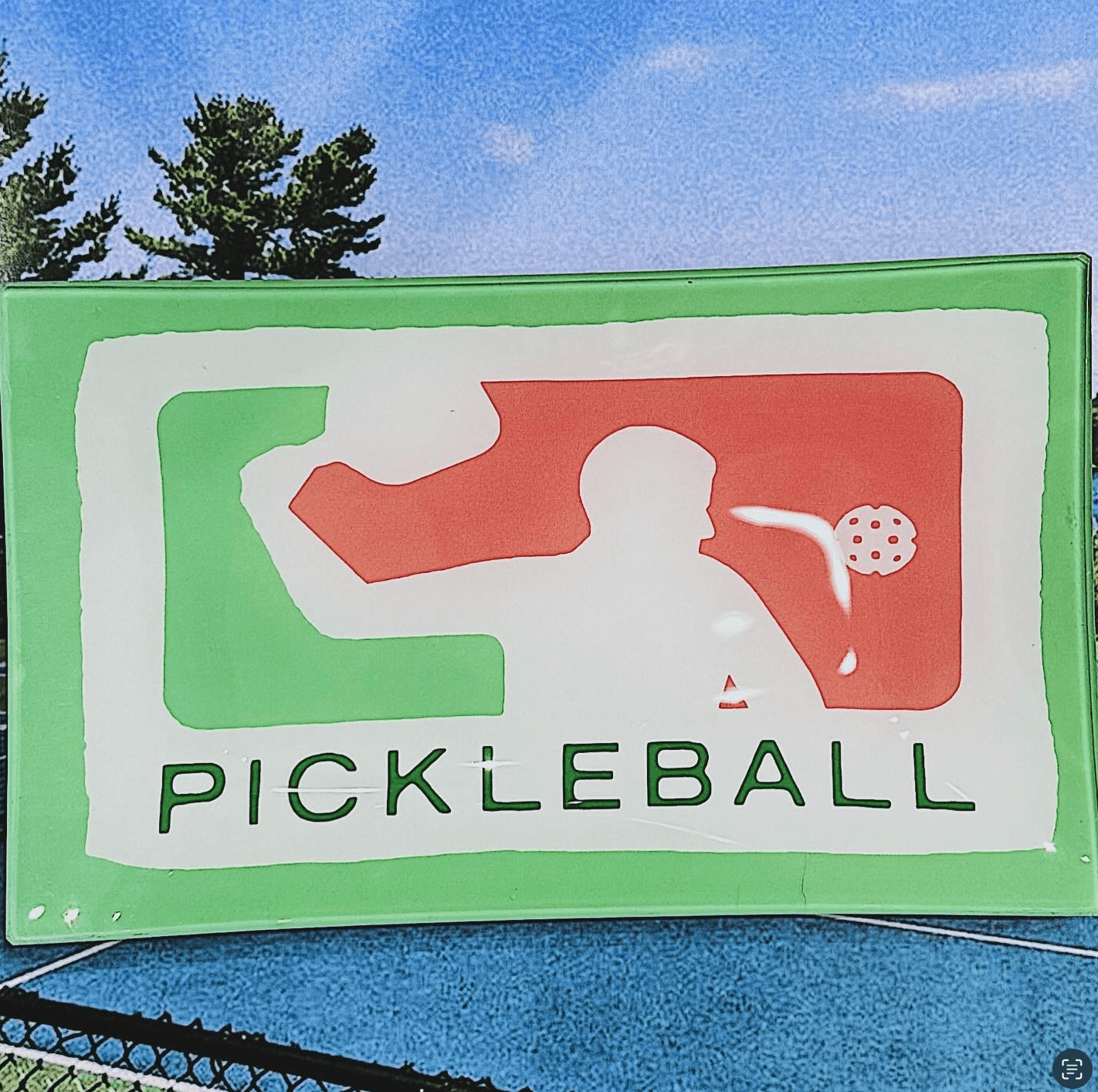 Play Pickleball Decoupage Glass Tray - Bensgarden.com