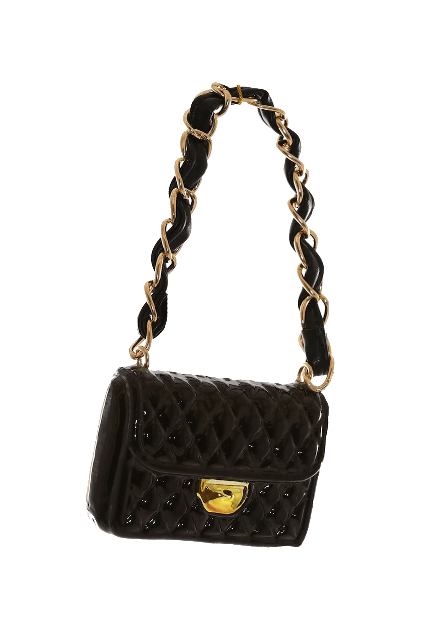 High Fashion Classic Black Purse Christmas Ornament