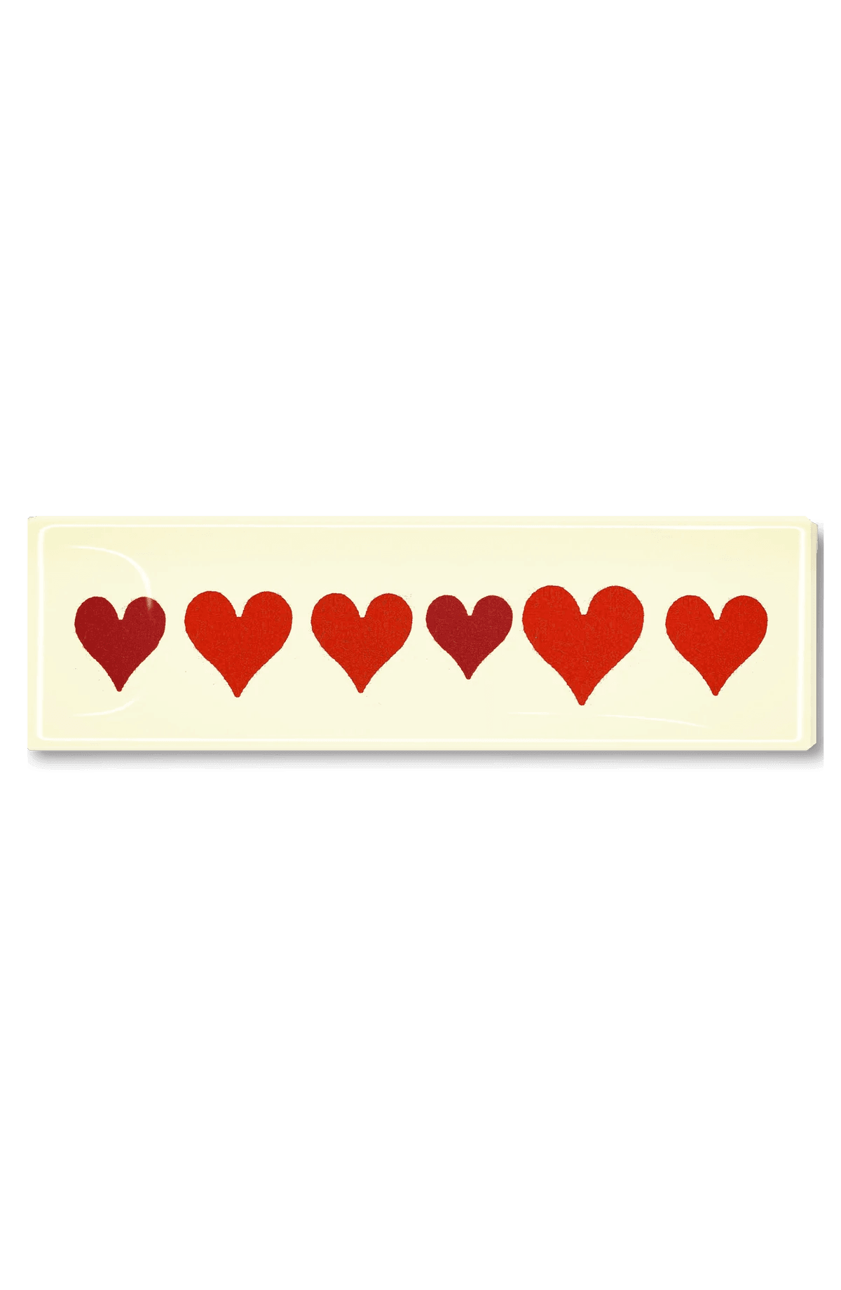 Six Of Hearts Decoupage Glass Tray - Bensgarden.com