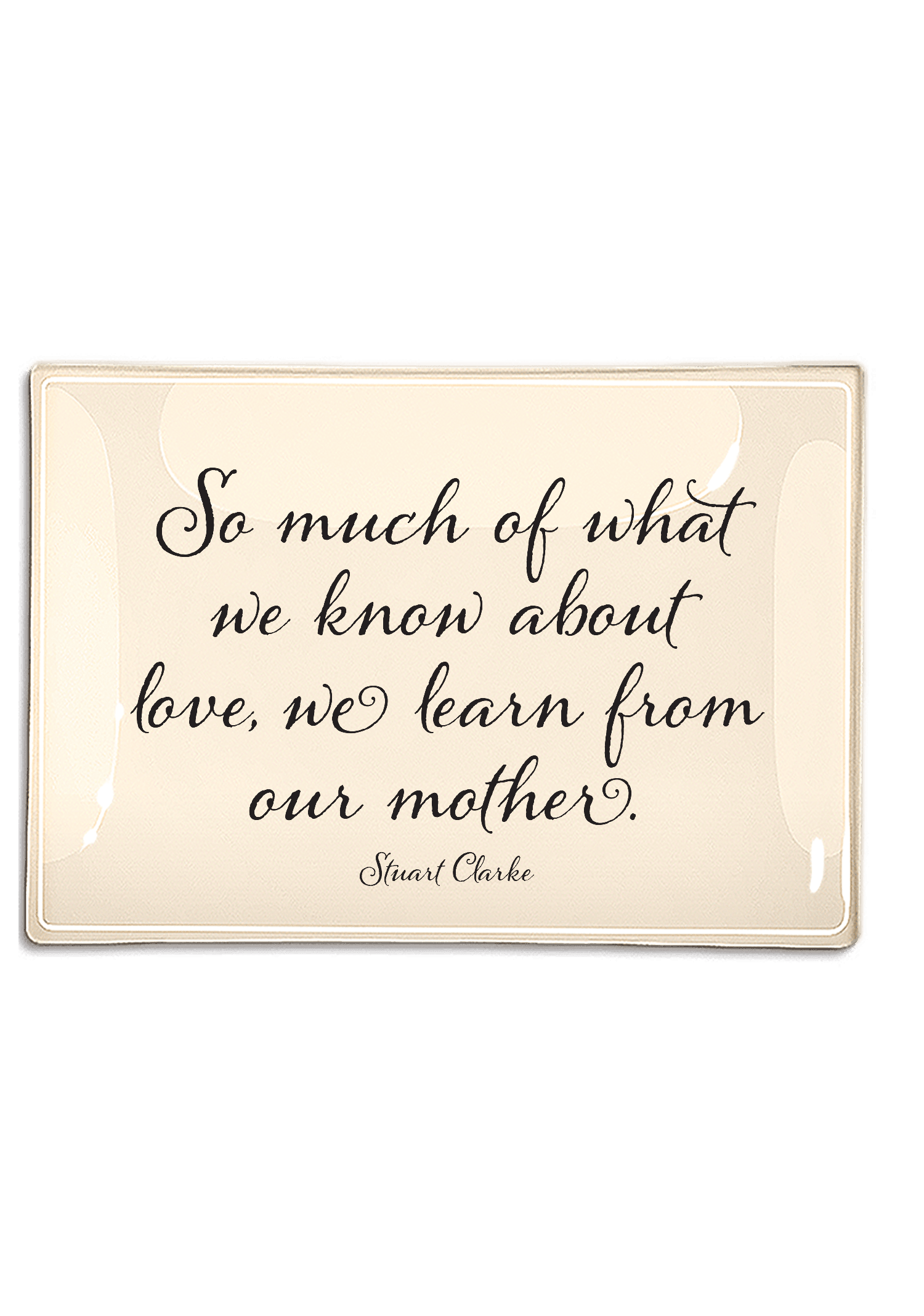 So Much Of What We Know Decoupage Glass Tray - Bensgarden.com