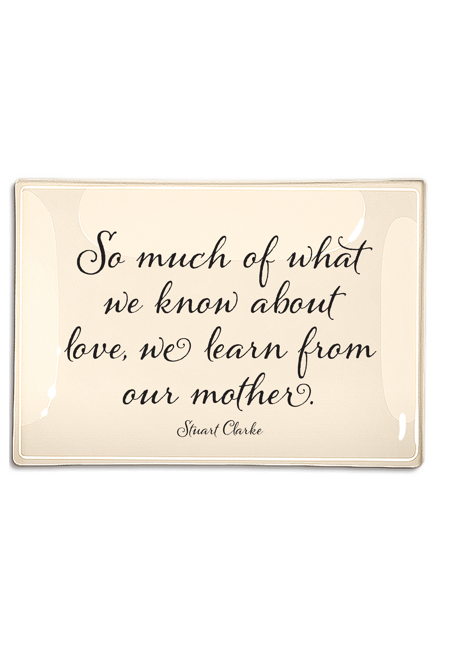 So Much Of What We Know Decoupage Glass Tray - Bensgarden.com