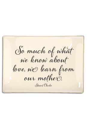 So Much Of What We Know Decoupage Glass Tray - Bensgarden.com