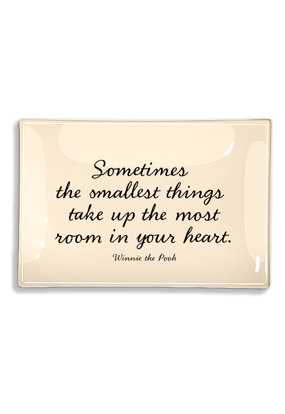 Sometimes the Smallest Things Decoupage Glass Tray